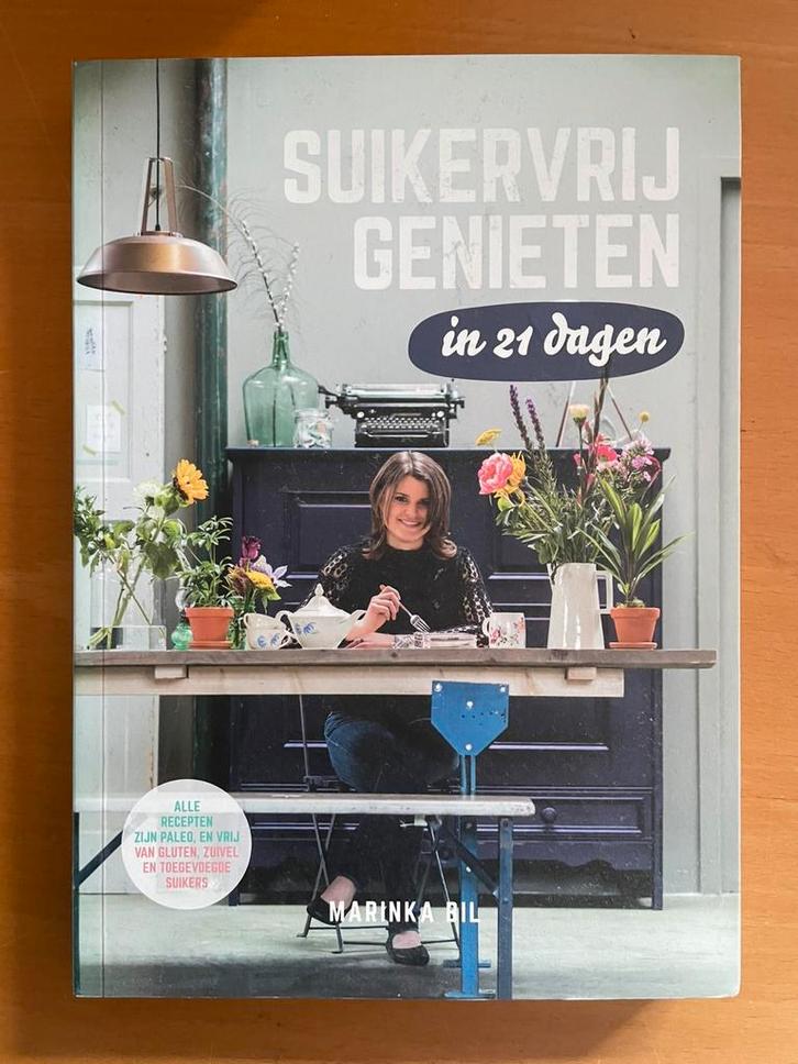 Marinka Bil - Suikervrij genieten, Boeken, Kookboeken, Zo goed als nieuw, Ophalen of Verzenden