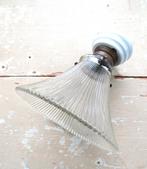 Frans glazen plafondlampje, Ophalen of Verzenden