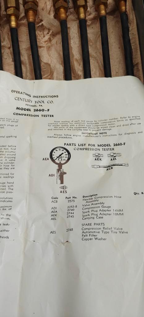 Tester cilindercompressie meetgerei, Auto diversen, Autogereedschap, Zo goed als nieuw, Ophalen of Verzenden