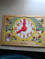 Fisher-Price Houten Puzzel Klok, Ophalen of Verzenden, Zo goed als nieuw