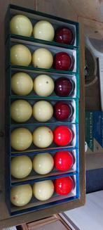 Nog mooie glimmende biljartballen 7 setjes €15 / set, Gebruikt, Ophalen of Verzenden, Keu of Ballen