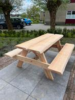 Douglas picknicktafel – boomstamtafel – picknickbank, Tuin en Terras, Nieuw, Rechthoekig, Ophalen of Verzenden, Hout