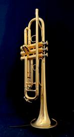Van Laar R4 Verguld brushed Bb trompet, Muziek en Instrumenten, Ophalen, Gebruikt, Bes-trompet