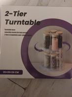 Draaibaar Kruidenrek - 2-Tier Turntable, Huis en Inrichting, Keuken | Keukenbenodigdheden, Ophalen of Verzenden, Nieuw