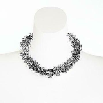 Nieuwe ketting van Manouk zilver en grijs. beschikbaar voor biedingen