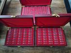 3 nieuwe kisten van mahoniehout om munten in te verzamelen., Postzegels en Munten, Munten en Bankbiljetten | Toebehoren, Ophalen of Verzenden