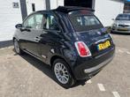 Fiat 500 C 0.9 TwinAir Lounge GERESERVEERD, Euro 5, Gebruikt, Cabriolet, Zwart