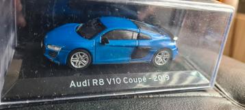 Atlas Audi R8 V10 Coupe 2019 blauw nieuw in verpakking 1:43 beschikbaar voor biedingen