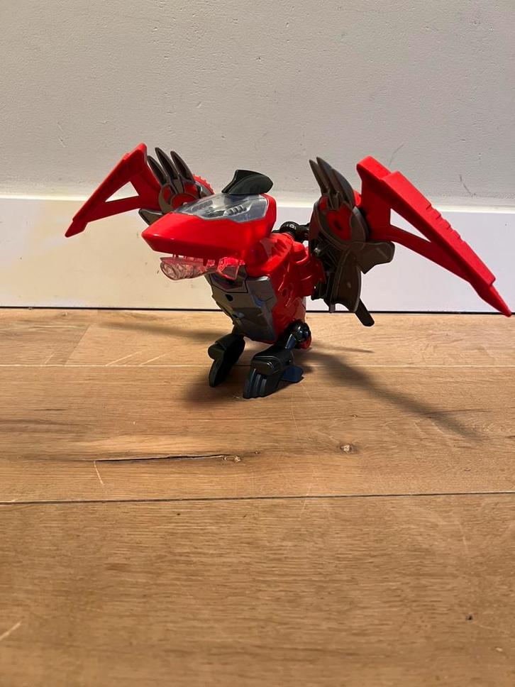 V tech dino transformer - Lonn de helikopter, Kinderen en Baby's, Speelgoed | Vtech, Gebruikt, Ophalen of Verzenden