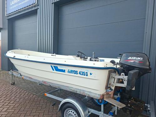 Stevige Ryds 435S + Suzuki 20PK *INJECTIE*, Watersport en Boten, Vis- en Consoleboten, Gebruikt, 10 tot 30 pk, 3 tot 6 meter, Benzine
