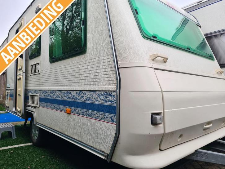 ADRIA UNICA A 390 PS / VOORTENT, Caravans en Kamperen, Caravans, Bedrijf, 750 - 1000 kg, Treinzit, Adria, Dwarsbed, Overige typen