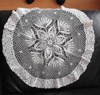 Wit Gehaakt Tafelkleed / Kleedje, 50 tot 100 cm, Wit, Zo goed als nieuw, Vintage