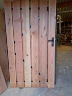 Poortdeur Douglas, met zwart stalen frame (*), Tuin en Terras, Niet ingevuld, Niet ingevuld, Nieuw, Ophalen of Verzenden