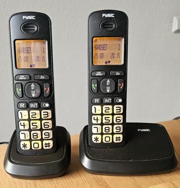 Fysic FX-5520 Duo DECT Telefoon – Superhandig voor Senioren! beschikbaar voor biedingen