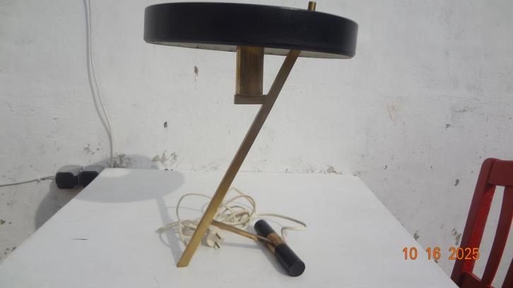 Philip Louis Kalff fifties Z lamp Diplomat, Huis en Inrichting, Lampen | Tafellampen, Gebruikt, Minder dan 50 cm, Metaal, Ophalen of Verzenden