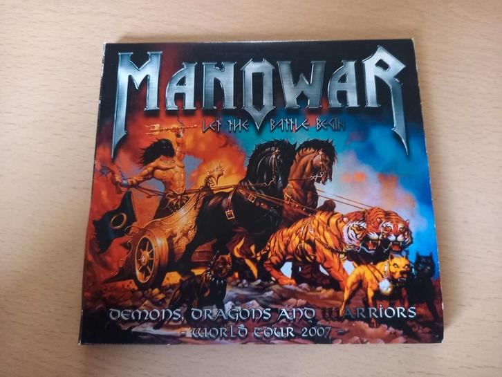 Manowar - Let the Battle Begin - World Tour 2007 CD, Cd's en Dvd's, Cd's | Hardrock en Metal, Zo goed als nieuw, Boxset, Ophalen of Verzenden