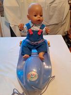 Baby born pop met slee., Ophalen of Verzenden, Zo goed als nieuw, Babypop