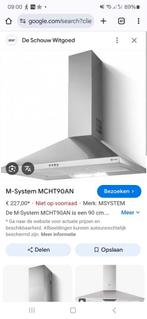 M system afzuigkap 90cm, Ophalen, Zo goed als nieuw, Wandschouwkap