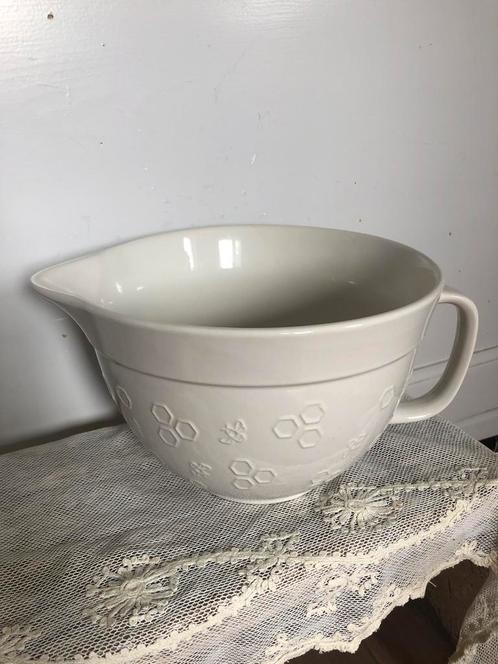 Prachtige grote brocante beslagkan, Antiek en Kunst, Antiek | Servies los, Ophalen of Verzenden