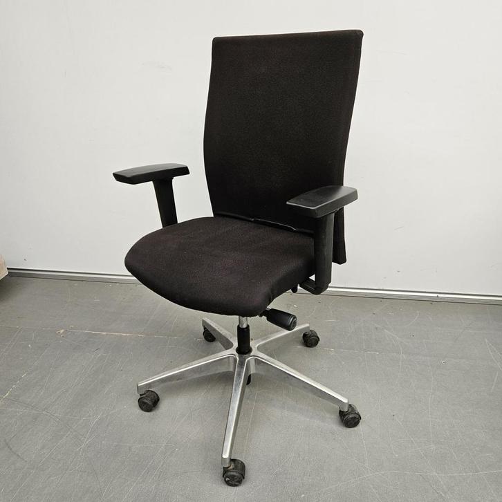 Lensvelt bureaustoel - zwarte stof, Huis en Inrichting, Bureaustoelen, Gebruikt