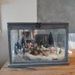 lemax kerstdiorama in kist handmade, incl. Verlichting, Diversen, Ophalen, Zo goed als nieuw