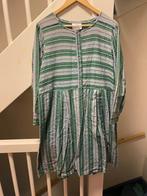 GRIJS GROEN STRIPED KATOEN JURK, MAAT; L/XL, Kleding | Dames, Maat 42/44 (L), Ophalen of Verzenden, Zo goed als nieuw, Grijs