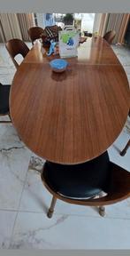 Ovale uitschuifbare eettafel, Huis en Inrichting, Ophalen, Eikenhout, 100 tot 150 cm, Zo goed als nieuw