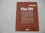 FT 686 FIAT 131. 1982. folder, Ophalen of Verzenden, Zo goed als nieuw, Overige merken