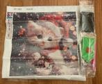 Diamond Painting Kerst Kat 30x30 - Nieuw, Ophalen of Verzenden, Nieuw, Knutselwerk