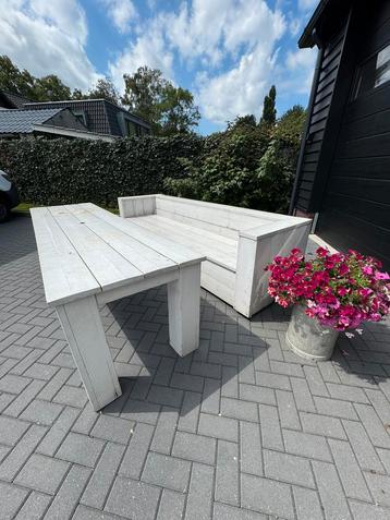 Tuinset steigerhout bank en tafel 300 cm beschikbaar voor biedingen