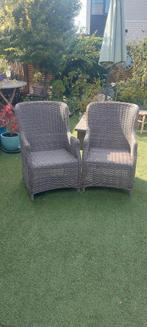Rotan Tuin Fauteuils - Set van 2, Ophalen, Gebruikt, Minder dan 75 cm, Riet of Rotan