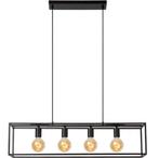 Hanglamp | Zwart | Modern | Maat: 100x29x29cm, Ophalen of Verzenden, Zo goed als nieuw, Modern, Metaal