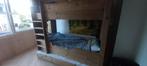 Prachtig steigerhouten stapelbed met uitschuifbaar extra bed, Stapelbed, Zo goed als nieuw, Ophalen