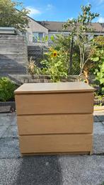 IKEA MALM LADEKAST 3 Lades, Ophalen, Eikenhout, 50 tot 100 cm, Zo goed als nieuw
