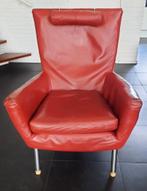 Lederen fauteuil, Ophalen, Gebruikt, 75 tot 100 cm, Modern