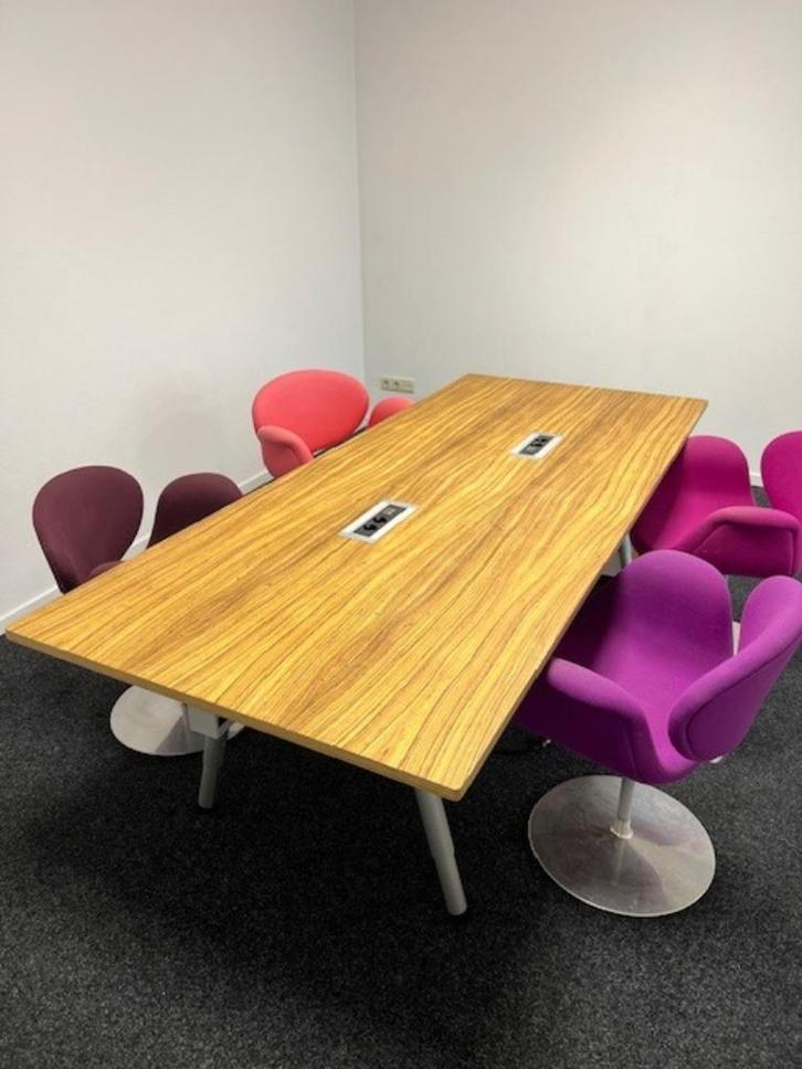 Eettafel, spreekkamertafel, werktafel, Huis en Inrichting, Tafels | Eettafels, Gebruikt, 100 tot 150 cm, 200 cm of meer, Vijf personen of meer
