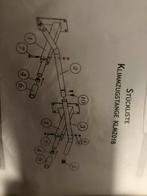 Stang om aan een muur te monteren en jezelf op te trekken, Ophalen, Krachtstation, Nieuw, Metaal