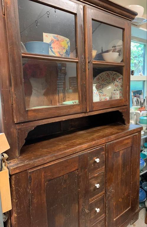 Antieke kast buffetkast broodkast, Huis en Inrichting, Kasten | Buffetkasten, Gebruikt, 200 cm of meer, 25 tot 50 cm, Ophalen