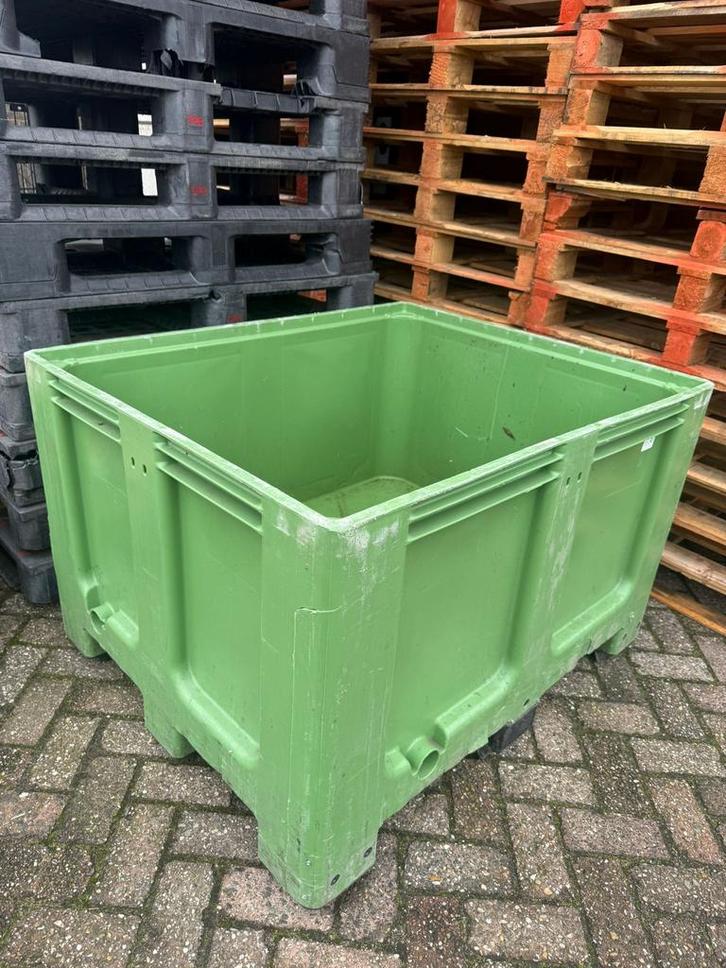 Kunststof kuubskisten 100x120 groen bakken, Tuin en Terras, Terrasdelen en Vlonders, Ophalen