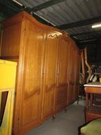 Barok eiken 5 deurs linnenkast kleerkast queen anne stijl, Ophalen, Barok queen anne stijl, 200 cm of meer, Eikenhout