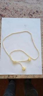 ivoren ketting ooit uit erfenis verkregen,lang 80 cm, Sieraden, Tassen en Uiterlijk, Kettingen, Ophalen of Verzenden, Goud, Overige materialen