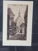 Ets Frans IJserinkhuijsen - Vrouwenkerksteeg Leiden (1892-19, Antiek en Kunst, Kunst | Etsen en Gravures, Ophalen
