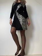 Zwarte jurk bolero Donna Dura crème pailletten mt 42, Kleding | Dames, Kostuum of Pak, Zwart, Maat 42/44 (L), Donna Dura
