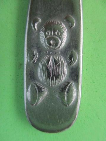 (KB4763) Kinderbestek Harig teddybeertje vork beschikbaar voor biedingen