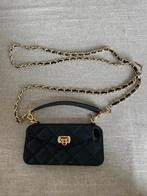 Iphone hoesje schoudertasje portemonnee zwart, Ophalen of Verzenden