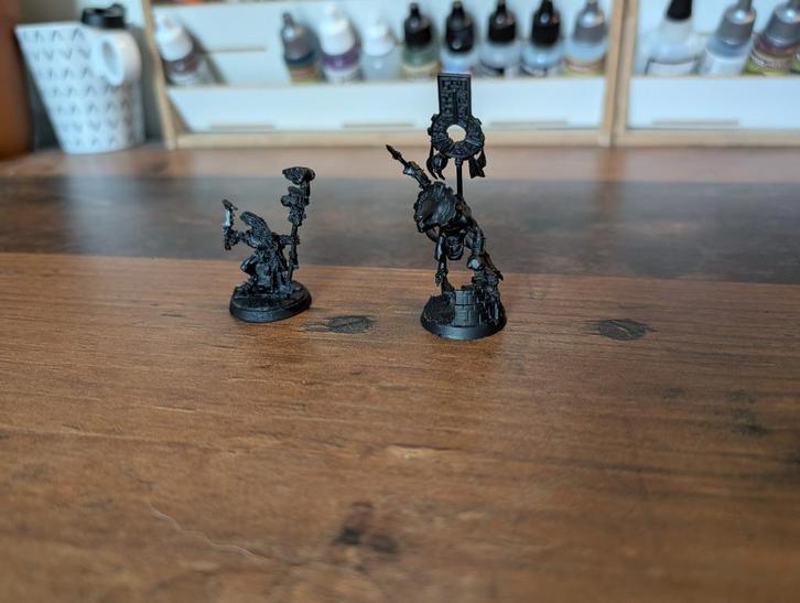 Warhammer; Age of Sigmar/The Old World; Skink leaders, Hobby en Vrije tijd, Wargaming, Zo goed als nieuw, Warhammer, Figuurtje(s)
