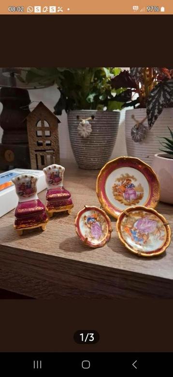 Vintage limoges Frankrijk porcelijn beschikbaar voor biedingen