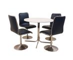 Vintage design space-age 70s skai stoelen met trompetvoet, Ophalen