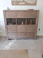 Vitrinekast met salontafel, Huis en Inrichting, Kasten | Vitrinekasten, Ophalen of Verzenden, Gebruikt, Overige houtsoorten