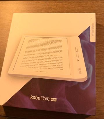 Kobo Libra H2o wit E-reader compleet in doos beschikbaar voor biedingen